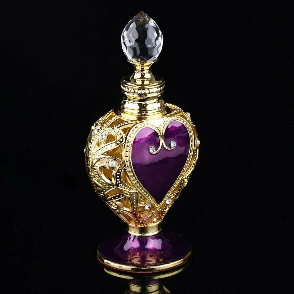 Vintage Collectible Perfume Bottles - 1 Buah Botol Parfum Kristal Ungu