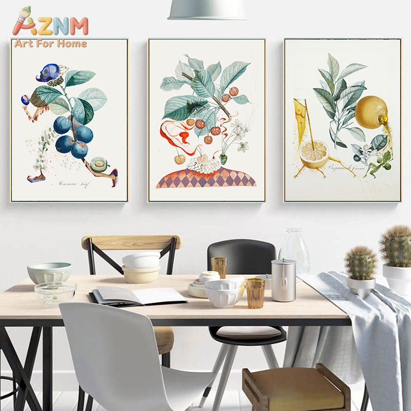 Vintage Things Collection - AZNM Seni Dinding Kanvas Gambar Buah