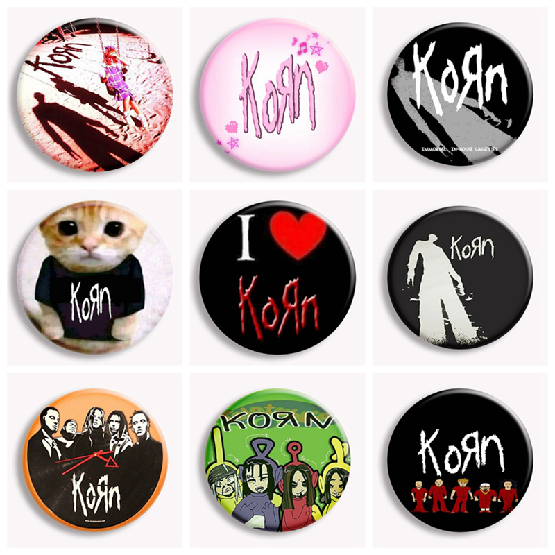 Vintage Collectible Pins - Hip Hop Korn musik Band klasik
