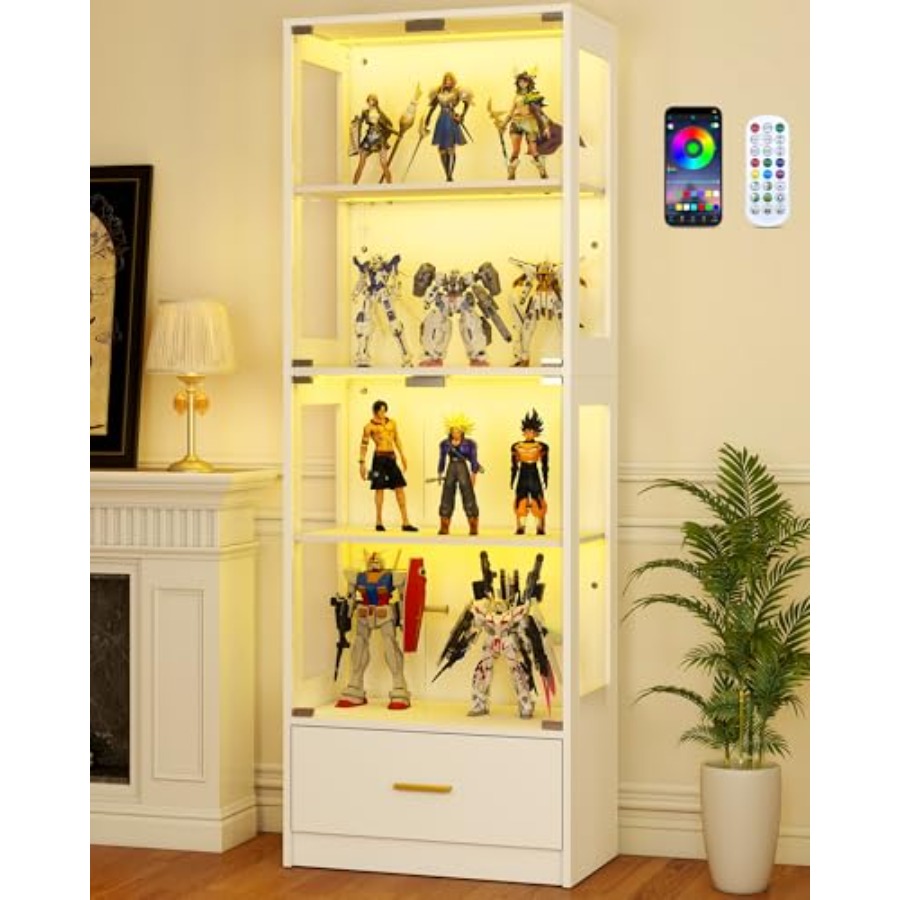 Collectible Collection - Lemari Pajangan Kaca dengan Pintu -