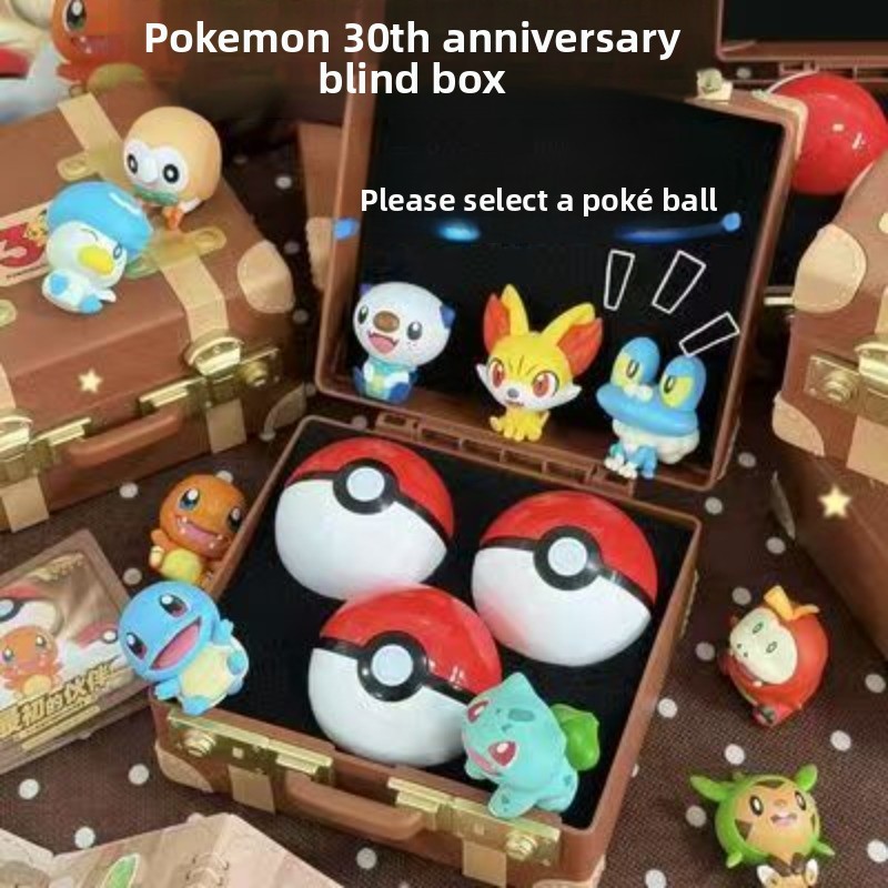 Vintage Things Collection - Dengan Kotak Pokemon First Partners Blind‑box