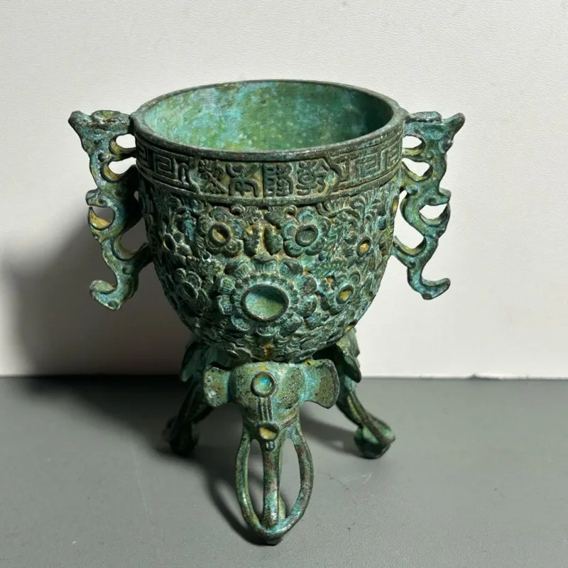 Cangkir Ritual Perunggu Antik  - Collectible Vintage Wine ulasan dan harga