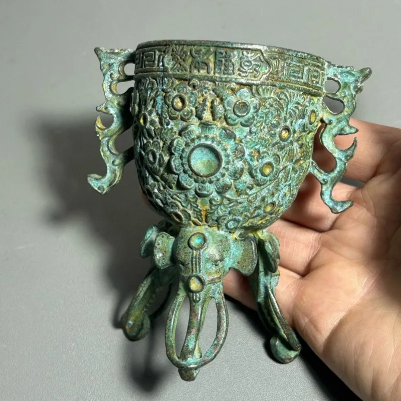 Cangkir Ritual Perunggu Antik  - Collectible Vintage Wine ulasan dan harga