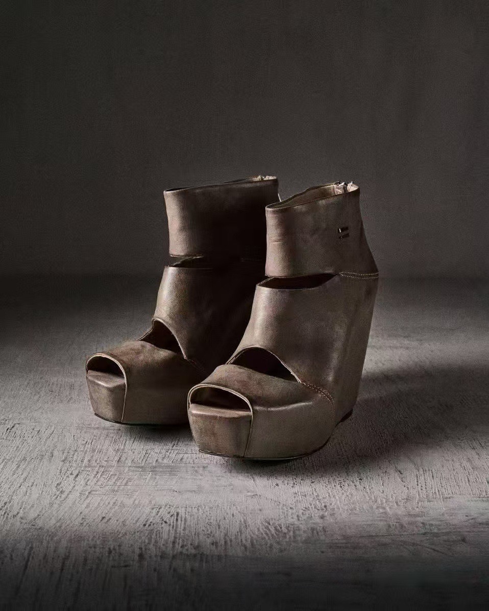 Sepatu Boots Platform Wedge Ku - Vintage Zipper ulasan dan harga