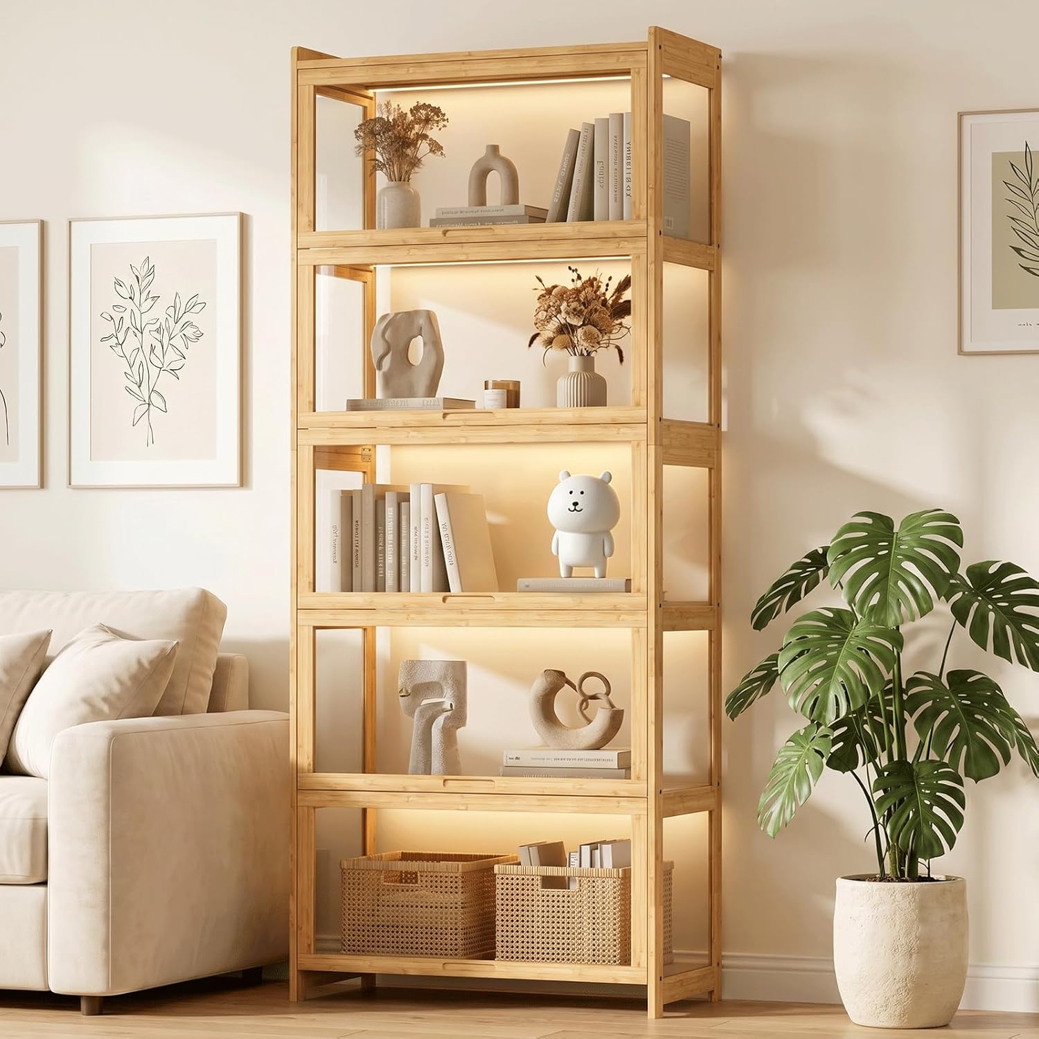 Lemari Pajangan dengan Pintu A - Collectible Collection ulasan dan harga