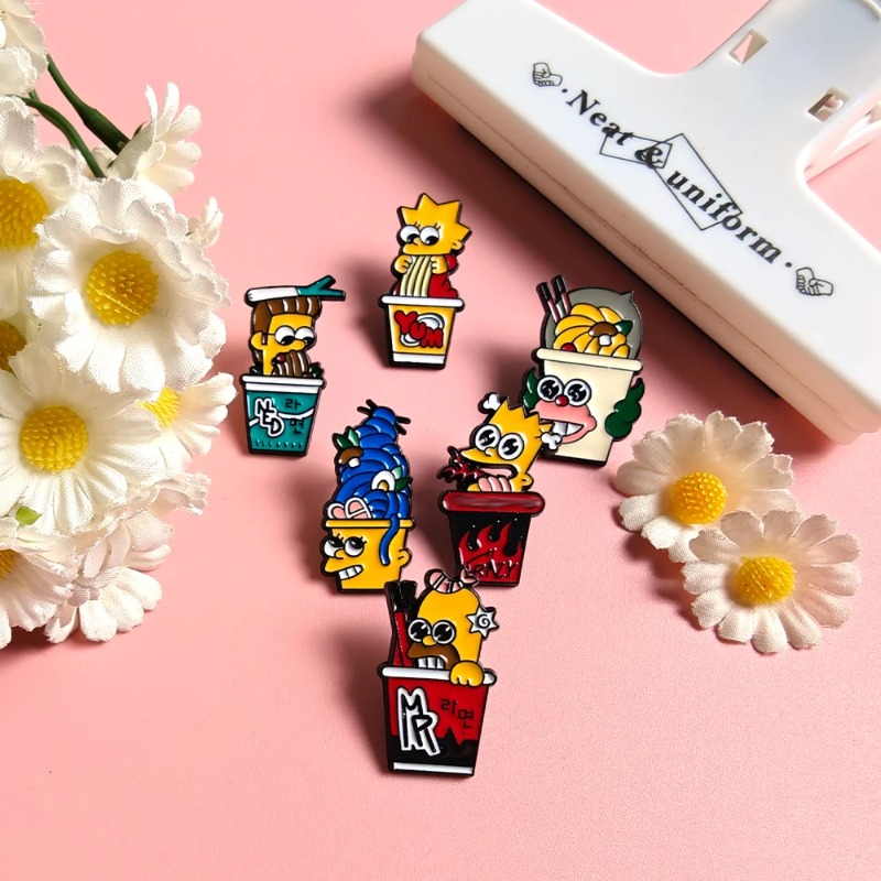 6pcs Set The Simpsons Lencana  - Vintage Item ulasan dan harga