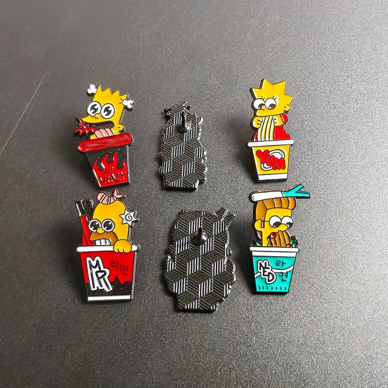 6pcs Set The Simpsons Lencana  - Vintage Item ulasan dan harga
