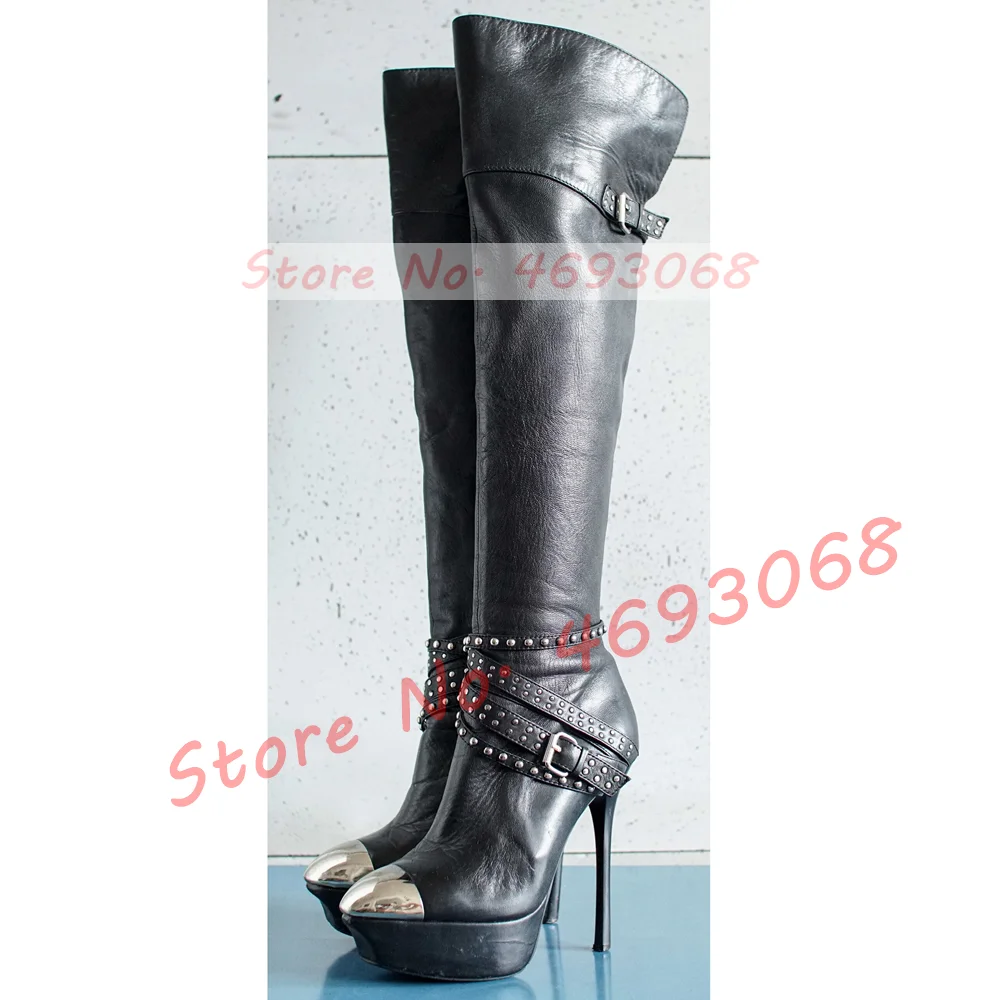 Sepatu bot atas lutut Platform - Vintage Zipper ulasan dan harga