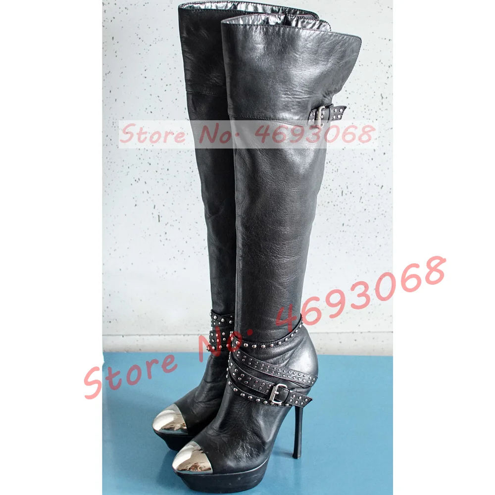 Sepatu bot atas lutut Platform - Vintage Zipper ulasan dan harga