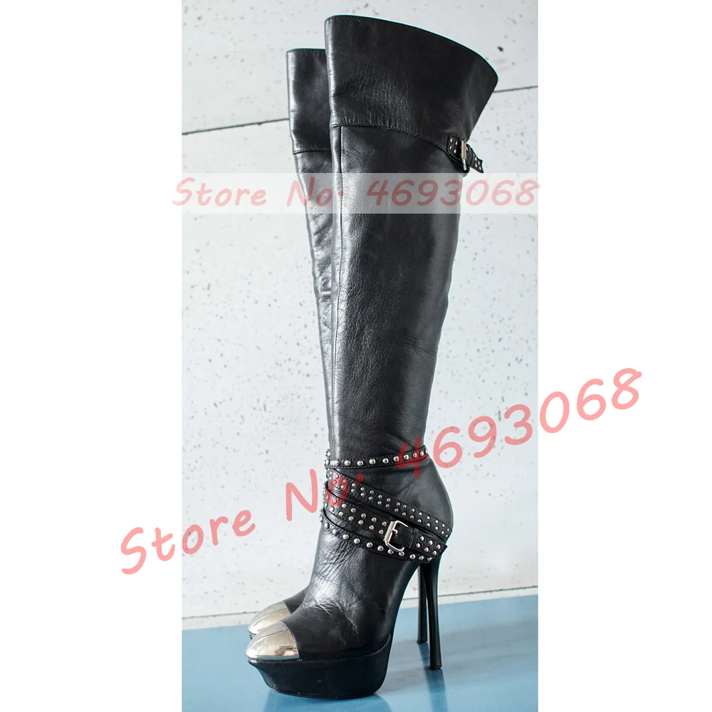 Sepatu bot atas lutut Platform - Vintage Zipper ulasan dan harga