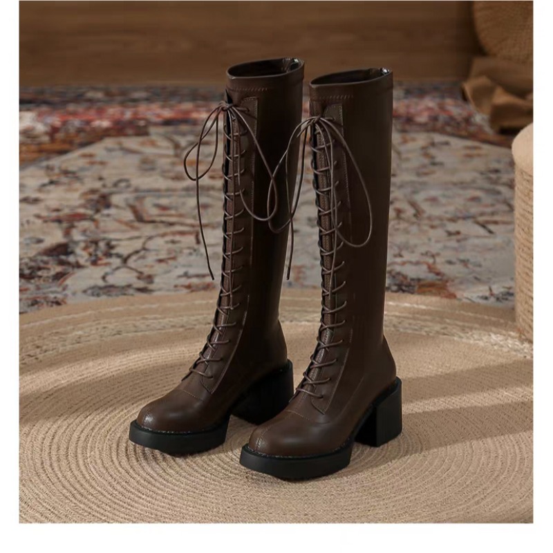 Sepatu Bot Tinggi Wanita Model - Vintage Zipper ulasan dan harga