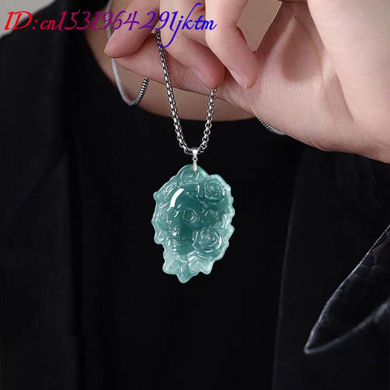 Kalung Liontin Tengkorak Giok  - Vintage Necklace ulasan dan harga